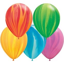 Rainbow SuperAgate Regenbogen Luftballons Qualatex 