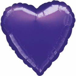 Folienballon herz purple