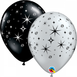 Luftballon Sparkle and Swirls