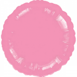 Folienballon rund pink metallic