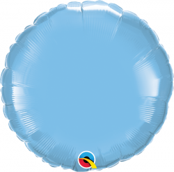 Folienballon rund hellblau