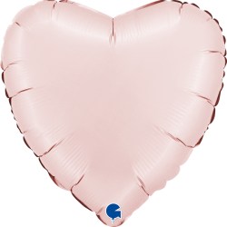 Folienballon Herz Satin Pastel Pink