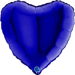 Folienballon Herz Capri Blue