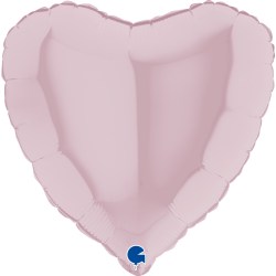 Folienballon Herz Rosa Metallic