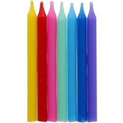 Kerzen Color Pop Mehrfarbig 6cm - 24 Stück