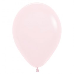 Pastel Matt pink Latexballon Rund 12in/30cm