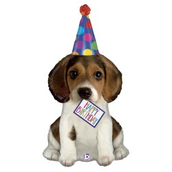 Folienballon Happy Birthday Hund 