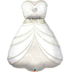 Folienballon Braut  Hochzeitskleid