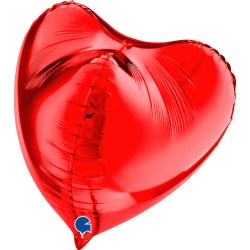 Folienballon herz rot 3D