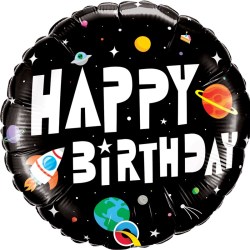 Folienballon Happy Birthday  Astronaut