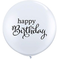 Riesenballon - Simply Happy Birthday Latex  36in/90cm