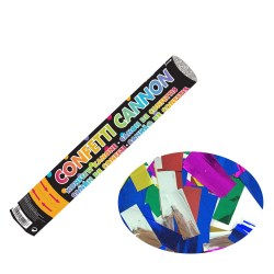 Konfetti-Kanone Folie mehrfarbig 30cm