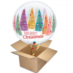 Ballongruss Bubble Merry Chistmas  Weihnachtsbaum