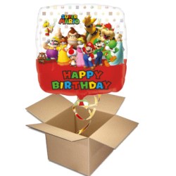 Ballongruß Happy Birthday Super Mario
