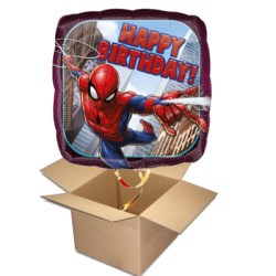 Ballongruß Happy Birthday Spidermann