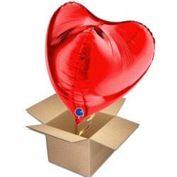 Ballongruß Herz 3D Rot 56cm 