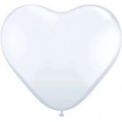 Herzballon weiß 40cm