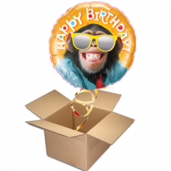 Ballongruss Happy Birthday Smilin Chimp