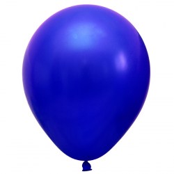 Metallic  Luftballon Blau