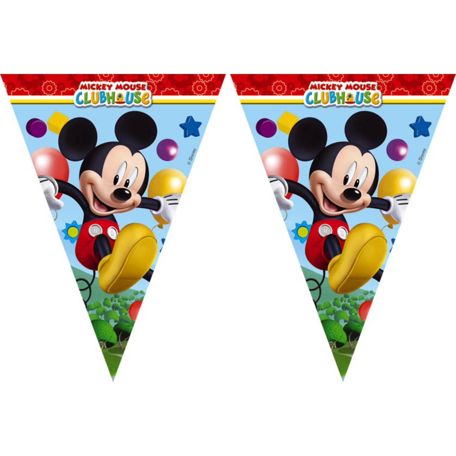 Mickey Mouse Girlande Geburtstag Kindergeburtstag Party Disney Wimpelkette Deko 