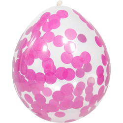 Konfetti Ballon pink