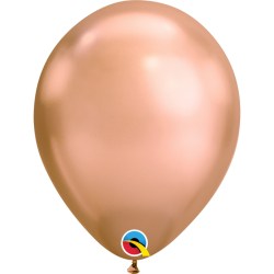 Qualatex Latex chome Ballon rosegold
