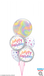 Bubble Iridescent Swirls 22in /55cm