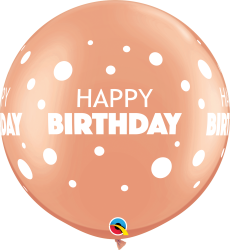 Riesenballon - Birthday Big&Little Dots