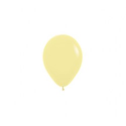 Pastel Matte yellow Latexballon Rund 5inch / 12cm
