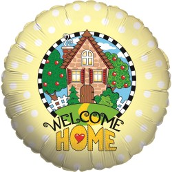 Folienballon welcome home yellow