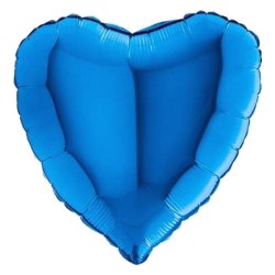 Folienballon herz blau