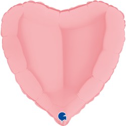 Folienballon Herz Pink Matt