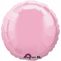 Folienballon rund rosa perlmut