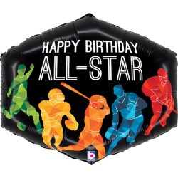 Folienballon  Happy Birthday All Star