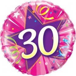 Ballongruss Happy Birthay 30 Jahre