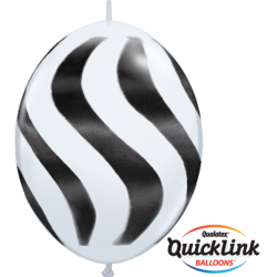 Qualatex quick link wavy stripes weiß_schwarz