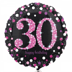 30 Jahre pink Folienballon