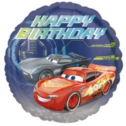 Folienballon Cars  - Happy Birthday