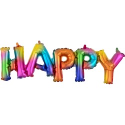 Block Phrase Happy Rainbow
