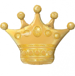Folienballon Golden Crown Folienfiguren