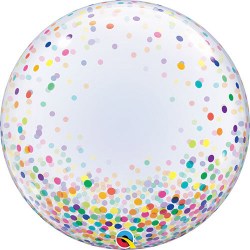 Qualatex Bubble Ballon confetti bunt