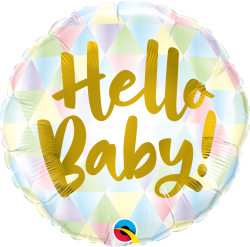 Folienballon hello Baby 
