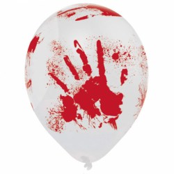 Luftballon blutige hand