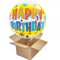 Ballongruss Bubble Happy Birthday fun