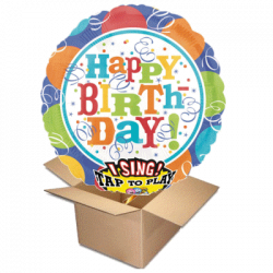Ballongruss Singener Ballon Happy Birthday to you
