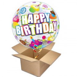 Ballongruss Bubble Happy Birthday 