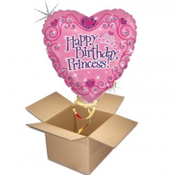 Ballongruß Happy Birthday Prinzess