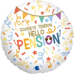 Folienballon Hello Pension