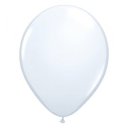 Metallic  Luftballon weiß