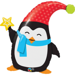 Folienballonelfin pinguin